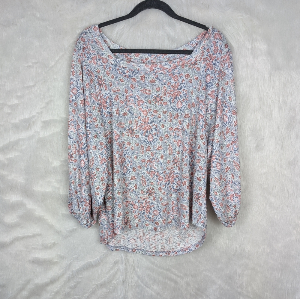 Lauren conrad- square neck floral top